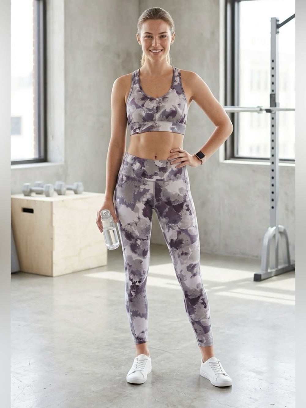 Calvin Klein Performance activewear set Size L Cropped Top Legging Sport Yoga
